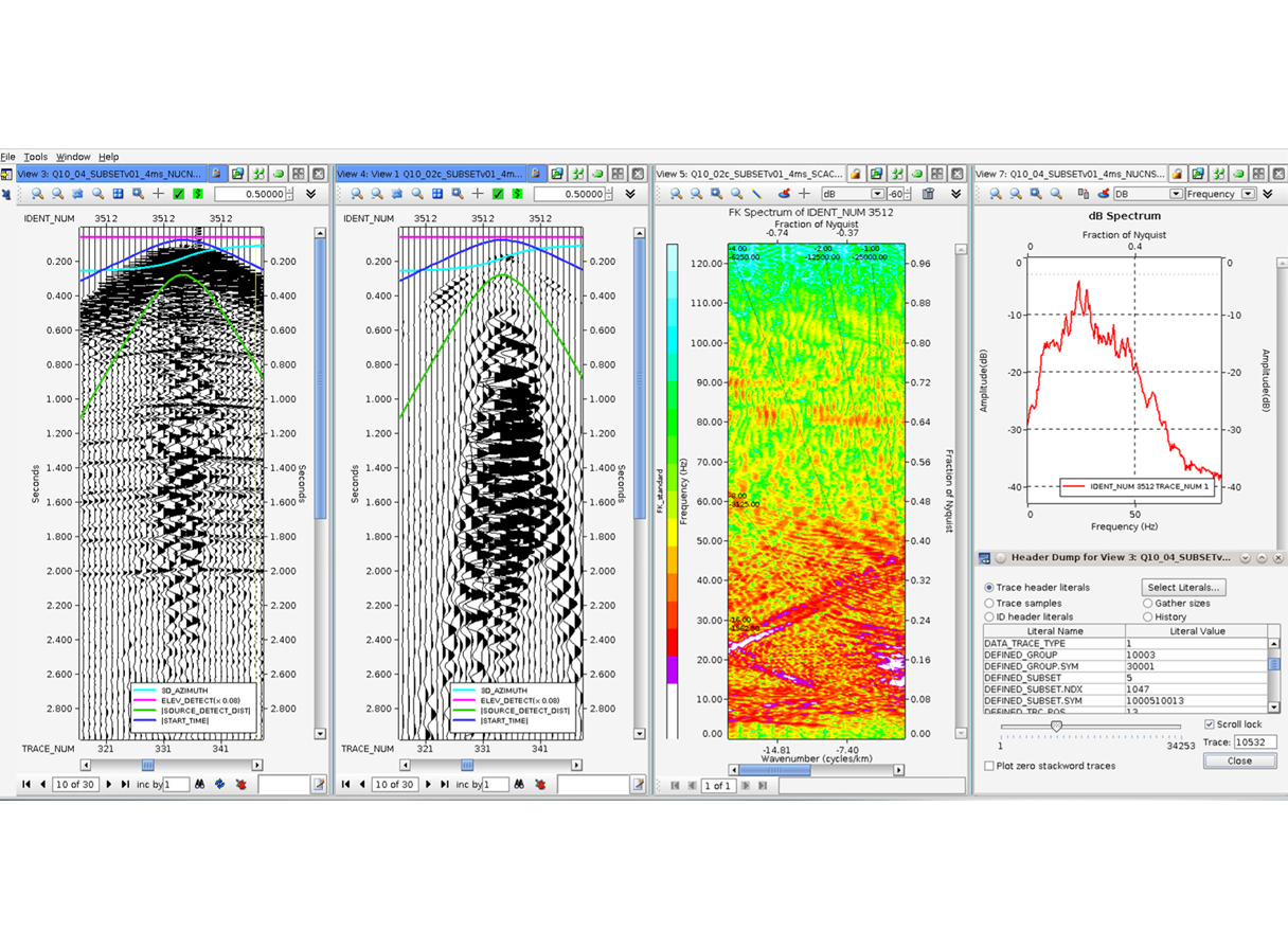 Omega geophysical data processing software