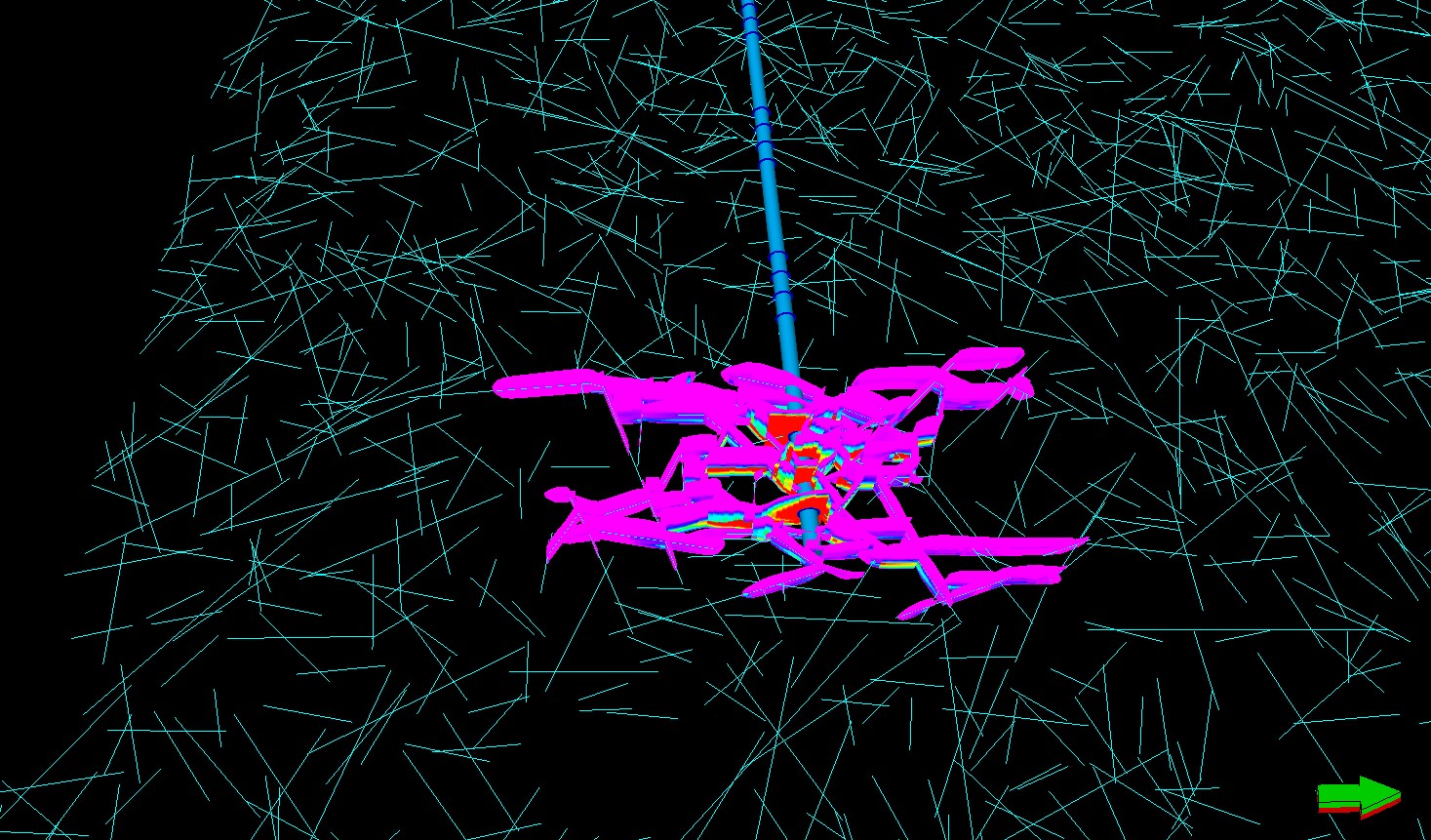 UFM fracture width for a single state fracture simulation in a naturally fractured setting - Schlumberger Software