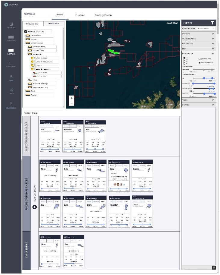 Initial mock-ups of the ExplorePlan solution