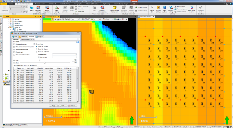 Petrel Seismic Survey Design Plug-in