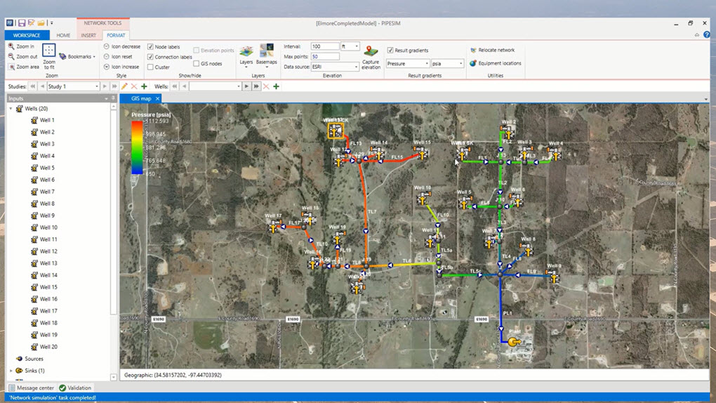 Pipesim steady-state Multiphase flow simulator